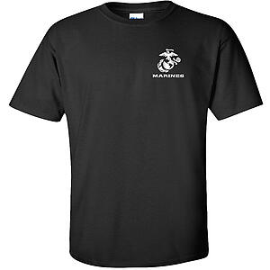 Marines USMC Chest Print T-Shirt