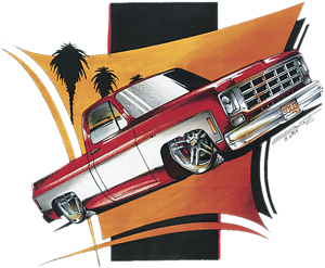 Chevy Pickup Truck Red C-10 T-Shirt Chevrolet Silverado