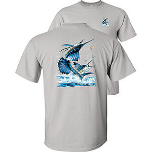 Two Sailfish Fishing T-Shirt