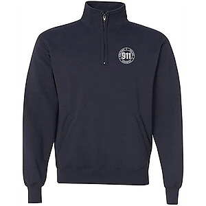 911 Operator 1/4 Zip Dispatch Fire EMS Police Circle
