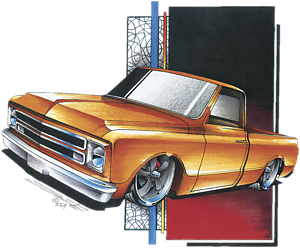 Orange C-10 Chevy T-Shirt