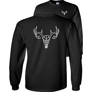 Deer Skull T-Shirt 12 Point Buck Hunting