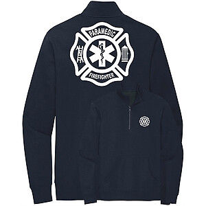 Firefighter Paramedic Quarter Zip Sweatshirt