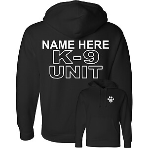 Custom K-9 Unit Police Hoodie Sweatshirt