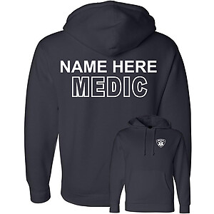 Custom Medic Hoodie Sweatshirt Emergency Medical Services Fleece Pullover