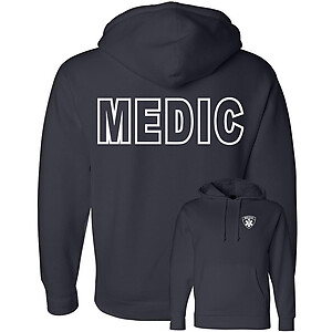 Medic Fleece Pullover Hoodie Sweatshirt Hooded Emergency Medical