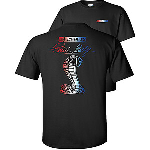 Carroll Shelby Cobra Red White Blue T-Shirt