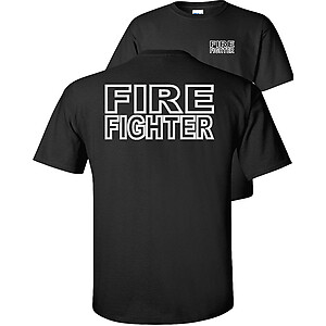 Fire Fighter T-Shirt firefighter fire fighting V1