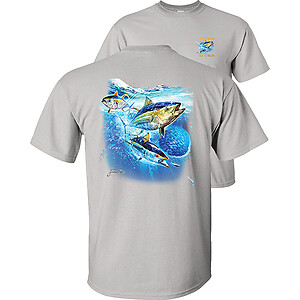 Tuna Attack T-Shirt Bluefin Tuna Yellowfin Tuna fishing graphic