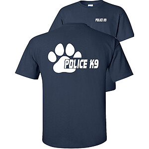 Fair Game Paw Police K9 T-Shirt K-9 Officer Law Enforcement