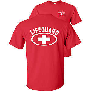 Lifeguard T-Shirt lifeguarding life guard costume F&B