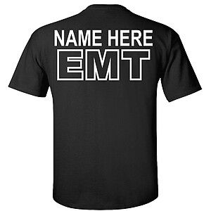 Custom Emergency Medical Technician EMT T-Shirt Personalized