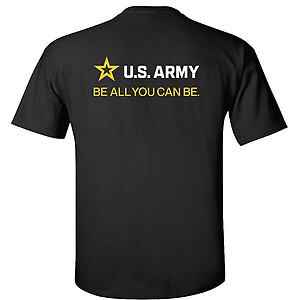 Be All You Can Be U.S Army Stripe T-Shirt Official licensed Army Graphic Logo