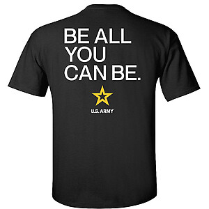 Be All You Can Be U.S Army T-Shirt Armed Forces Official licensed Army Graphic Logo