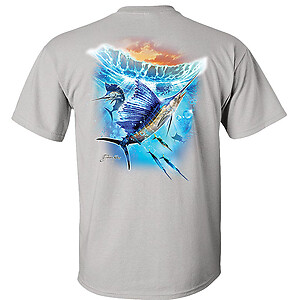 Sailfish Slash T-Shirt saltwater sport fishermen