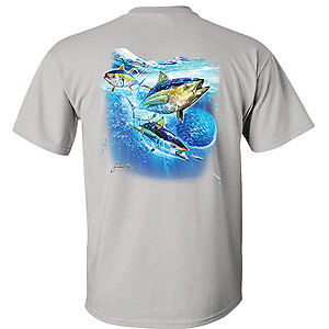 Tuna Attack T-Shirt Bluefin Tuna Yellowfin Tuna fishing graphic