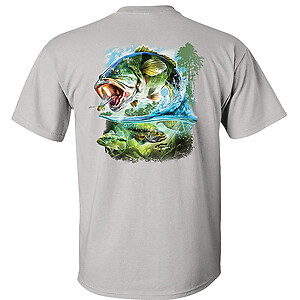 Bucket Mouth Bass T-Shirt Largemouth Bass fishing graphic