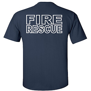 Fire Rescue T-Shirt Firefighter Maltese Cross Fire Department