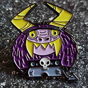 Fair Game Where The Wild Things are Enamel Pin, max's emotional monster purple Lapel