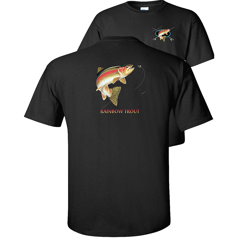 Fair Game . Rainbow Trout Profile Fishing T-Shirt