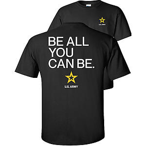 Be All You Can Be U.S Army T-Shirt Armed Forces Official licensed Army Graphic Logo