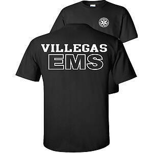 Custom EMS T-Shirt Personalized Text Name ON BACK