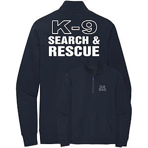 K9 Search & Rescue Team Quarter Zip Sweatshirt