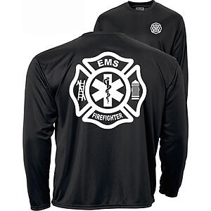 Firefighter EMS Men's Dry-Fit Moisture Wicking Performance Short Sleeve Shirt