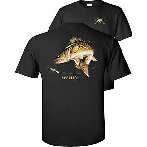 Fair Game . Walleye Profile Fishing T-Shirt