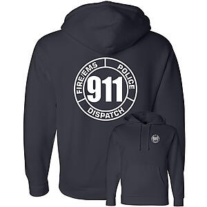 911 Operator Hoodie Sweatshirt Dispatch Fire EMS Police Circle