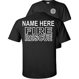 Custom Fire Rescue T-Shirt