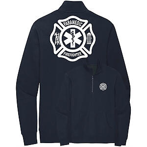 Firefighter Paramedic Quarter Zip Sweatshirt