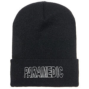 Fair Game Paramedic Watch Cap Chunky Beanie Skull Cap Knit Winter Hat Emergency Medical