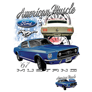 American Muscle 67 Mustang Ford T-Shirt