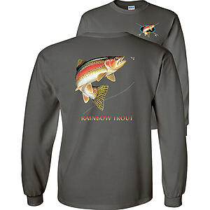 Rainbow Trout Profile Fishing T-Shirt