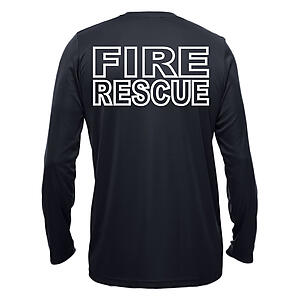 Fire Rescue Men's Dry-Fit Moisture Wicking Performance Short Sleeve Shirt