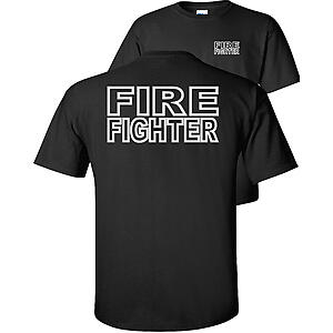 Fire Fighter T-Shirt firefighter fire fighting V1