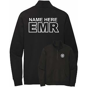 Custom EMR Quarter Zip Sweatshirt Emergency Medical Responders Personalized