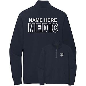 Custom Medic Quarter Zip Sweatshirt Emergency Medical Personalized