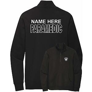 Custom Paramedic Quarter Zip Sweatshirt Emergency Medical Personalized