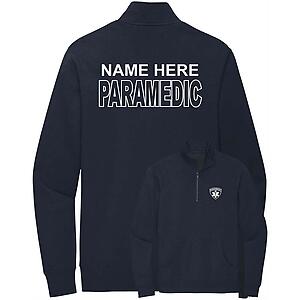 Custom Paramedic Quarter Zip Sweatshirt Emergency Medical Personalized