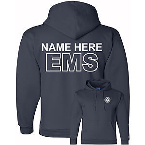 Custom EMS Hoodie Sweatshirt Emergency Medical Services Fleece Pullover