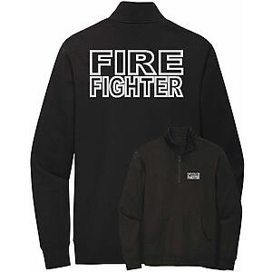 Fire Fighter Quarter Zip Sweatshirt Firefighter V1