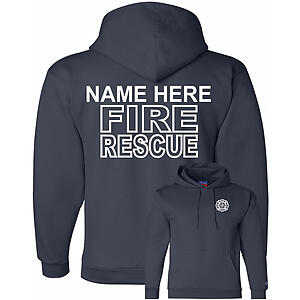 Custom Fire Rescue Hoodie Sweatshirt