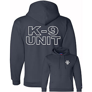 K-9 Unit Police Fleece Pullover Hoodie Sweatshirt Hooded K9 Handler Officer