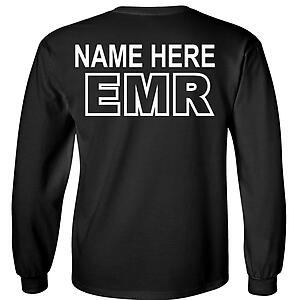 First Responders T-Shirt EMR Personalized