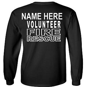 Custom Volunteer Fire Rescue T-Shirt VFD