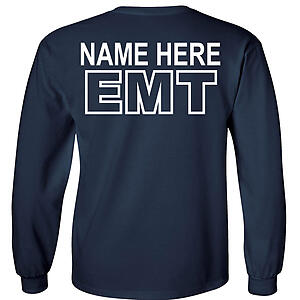 Custom Emergency Medical Technician EMT T-Shirt Personalized