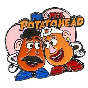 Mr & Mrs Potato Head Enamel Pin Lapel