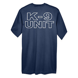 K-9 Unit PoliceMen's Dry-Fit Moisture Wicking Performance Short Sleeve Shirt